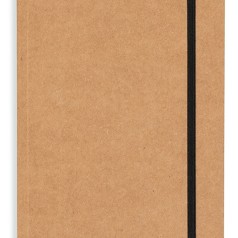 Caderneta Tipo Moleskine Em Material Kraft Personalizado