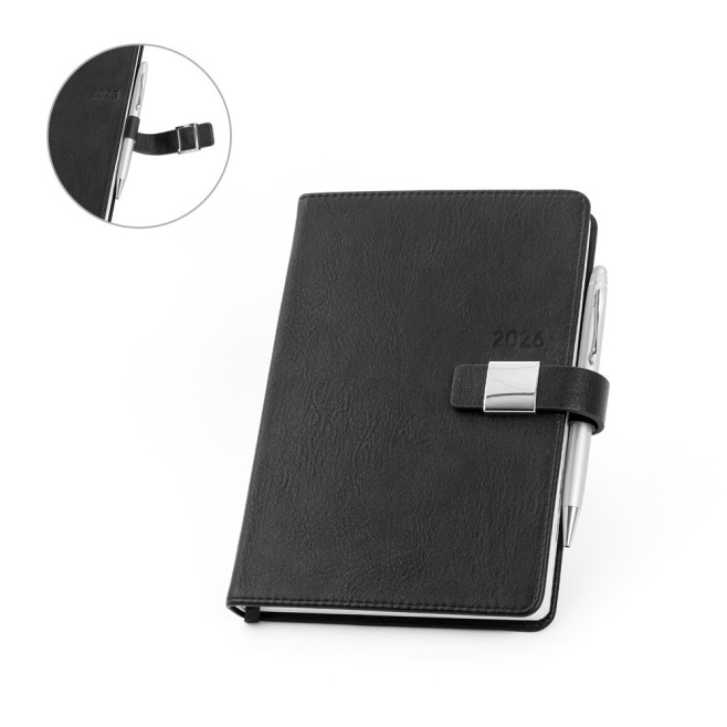 Agenda A5 em PU (58% reciclado) Personalizada