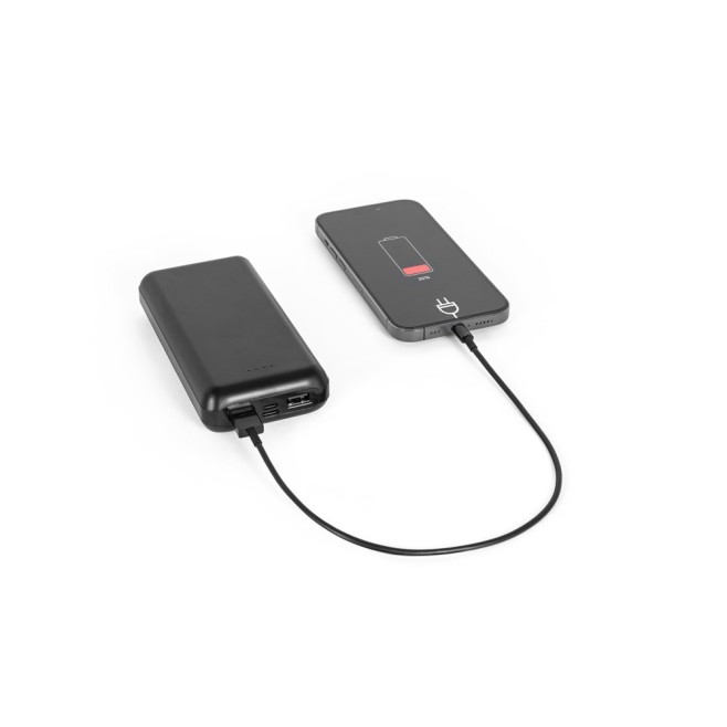 Bateria Portátil em ABS 100% Reciclado 20.000mAh Promocional
