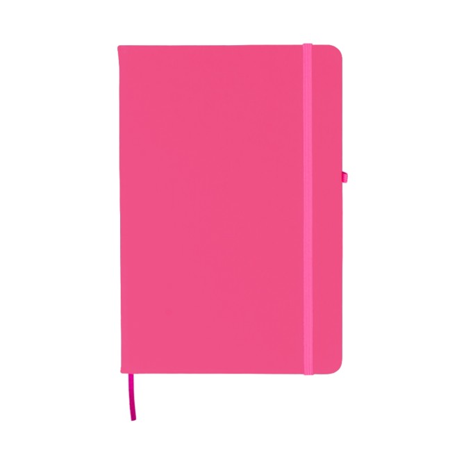 Caderneta Tipo Moleskine Pautadas Com Porta Caneta Personalizada