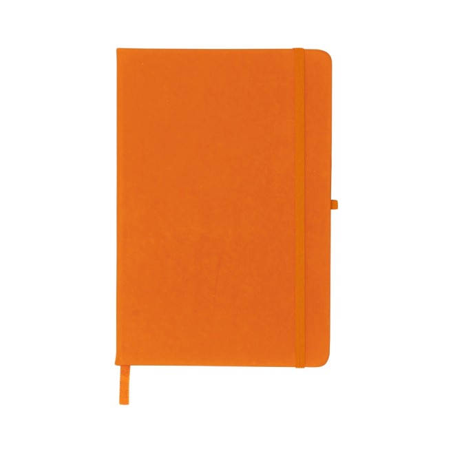 Caderneta Tipo Moleskine Pautadas Com Porta Caneta Personalizada