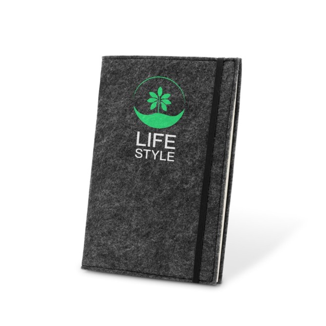 Caderno A5 Feltro Promocional
