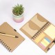 Caderno Ecológico com Autoadesivos e Caneta Personalizado