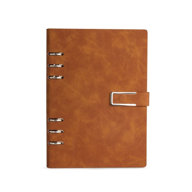 Caderno Fichário PU Personalizado com Logotipo