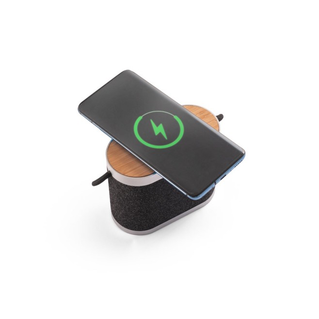 Caixa de Som de 15W em Bambu Personalizada
