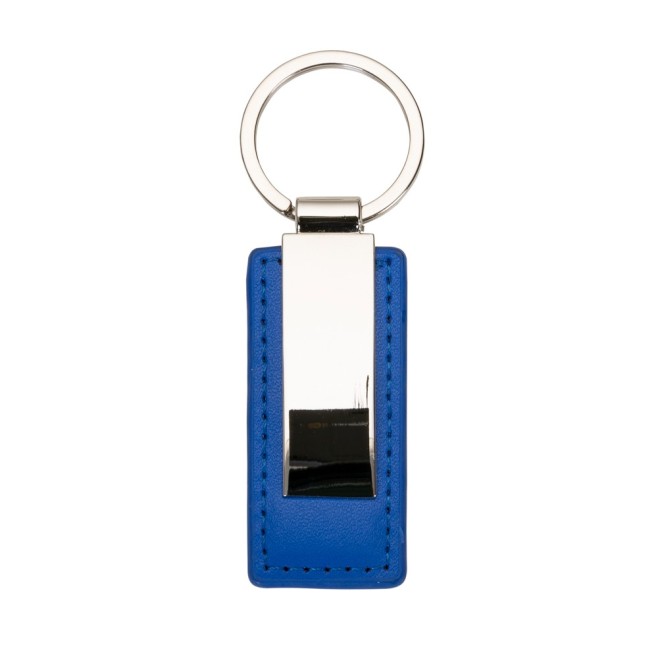 Chaveiro Metal com Couro Promocional