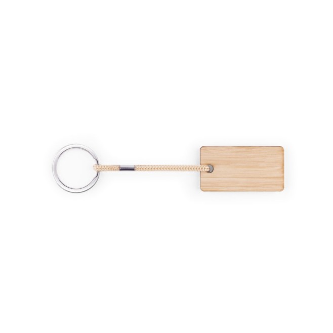 Chaveiro Retangular em Bambu Personalizado