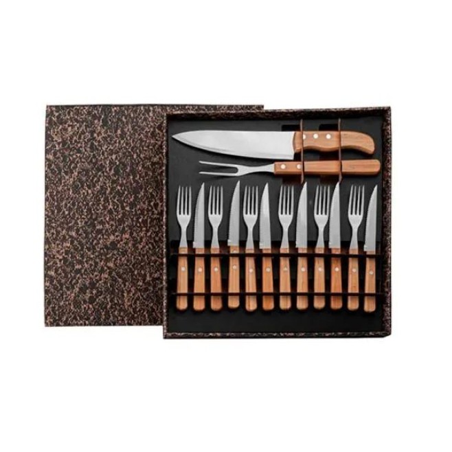 Conj. Para Churrasco C/ Talheres- 14 Peças Personalizado