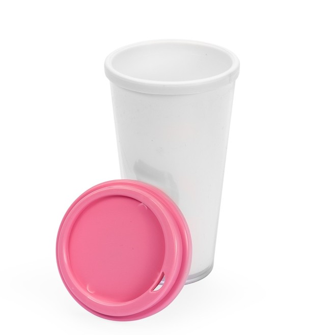 Copo Plástico Duplo 400ml Promocional