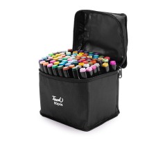 Kit Canetas Marcadoras Pontas Duplas 80 Cores Promocional