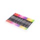 Kit Canetinhas Ponta Dupla Com 100 Cores Personalizado