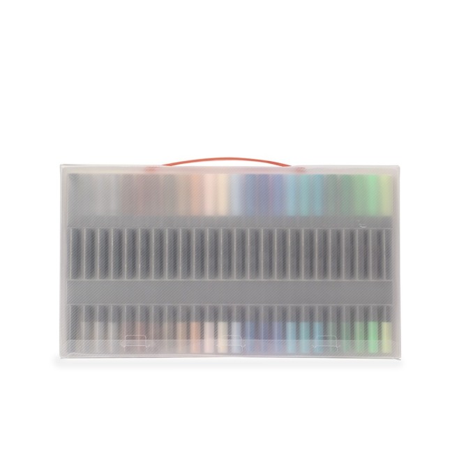 Kit Canetinhas Ponta Dupla Com 48 Cores Personalizada