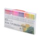 Kit Canetinhas Ponta Dupla Com 48 Cores Promocional