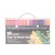 Kit Canetinhas Ponta Dupla Com 72 Cores Personalizada