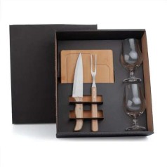 Kit Churrasco com Copos 5 Peças Personalizado 