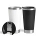 Kit De Copos Térmicos 500ml - Preto/Branco - 2 Pçs Personalizado