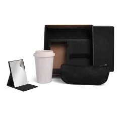 Kit Necessaire, Copo C/ Tampa E Espelho Personalizado