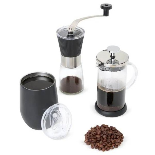 Kit Para Café Com Copo Térmico - 3 Pçs Personalizado