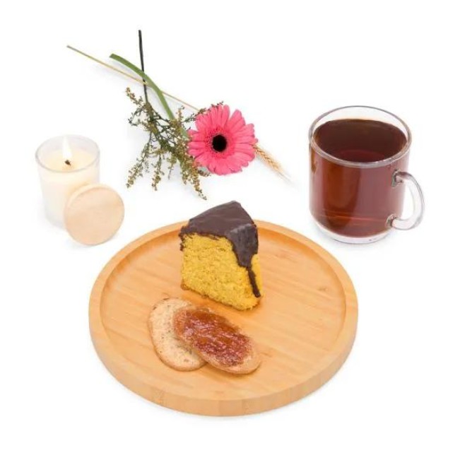Kit Para Café Com Vela Aromatizada - 3 Pçs Personalizado