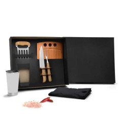 Kit Para Churrasco Com Copo Térmico 6 Peças Personalizado 