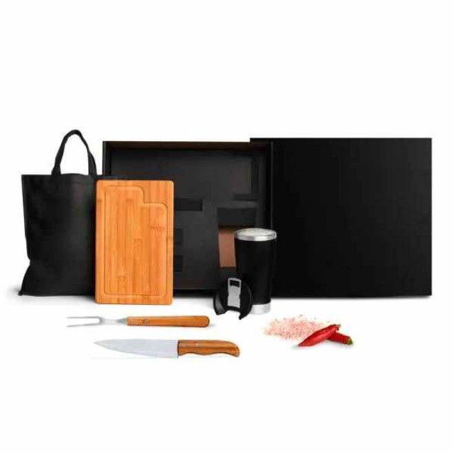Kit para Churrasco e Cerveja com Sacola Personalizado 