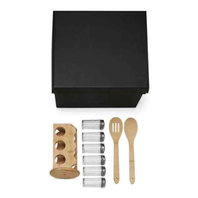 Kit Porta Condimentos e Colheres Personalizado