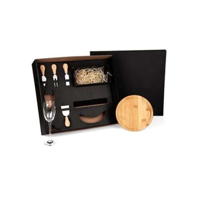 Kit Queijo e Champagne 6 Peças Personalizado