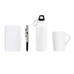 Kit Squeeze E Acessórios - Branco - 4 Pçs Personalizado