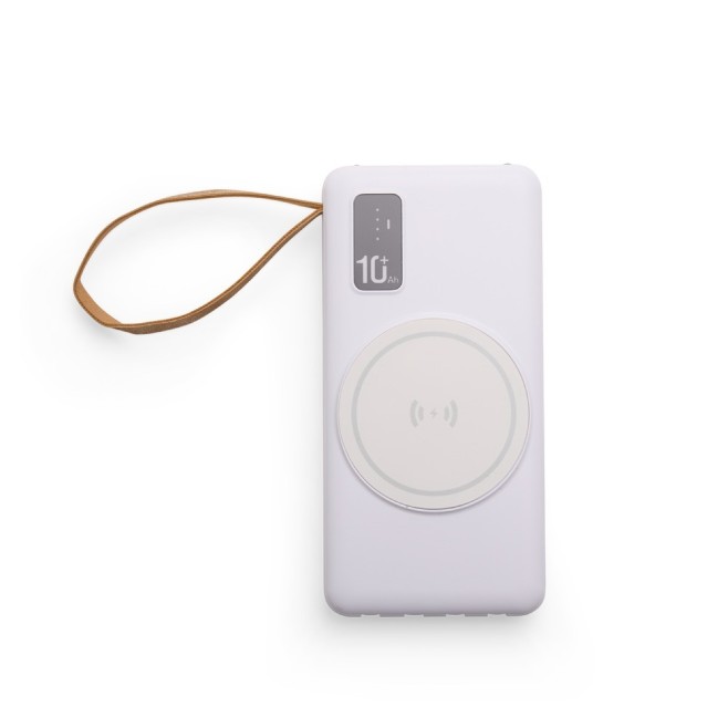 Power Bank 10.000mAh com Carregamento via Indução ou via Cabo Promocional