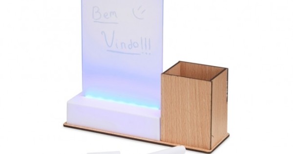 Quadro de Mensagens LED com Porta caneta Personalizado